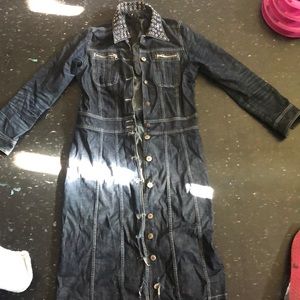 Vintage Long Denim Jacket